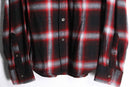 ombre check flannel shirt