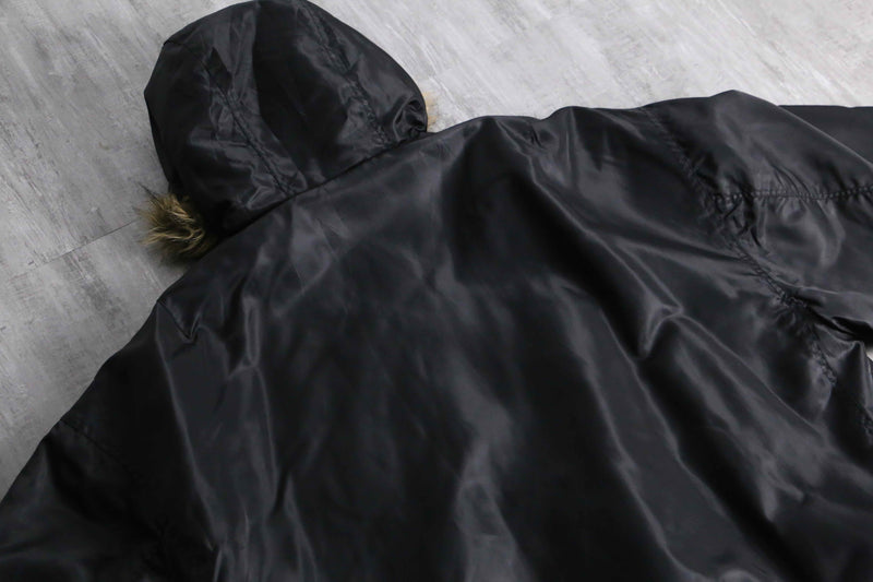 1990-00s ARIZONA JEAN CO hooded MA-1 sampling jacket