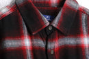 ombre check flannel shirt