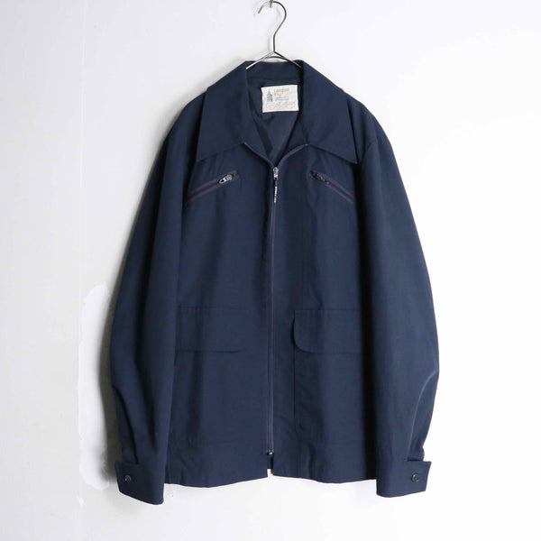 70s ”LONDON FOG“ navy color light jacket