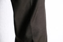“NAUTICA” dark brown wool serge wide tapered trouser