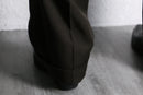 “NAUTICA” dark brown wool serge wide tapered trouser