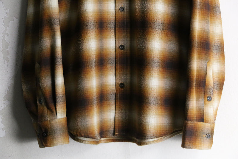 light brown ombre check shirt