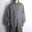 “Zanella” gray check cotton shirt