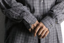 “Zanella” gray check cotton shirt