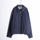 “Claiborne”navy color zip-up blouson
