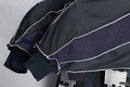 "Re:make" knit×track docking half-zip jacket