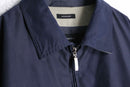 “Claiborne”navy color zip-up blouson