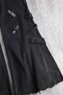"Re:make" side docking super flare denim