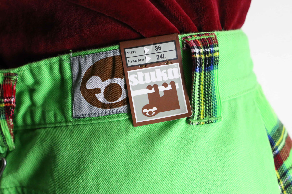90s stuka チェックバギーパンツ 中古・古着通販】stuka (ストゥーカ) 90'sバギーチェックパンツ