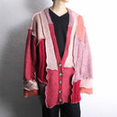 "Re:make" colorful mohair cardigan