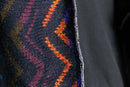 "Re:make" knit×track docking half-zip jacket