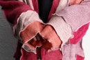 "Re:make" colorful mohair cardigan