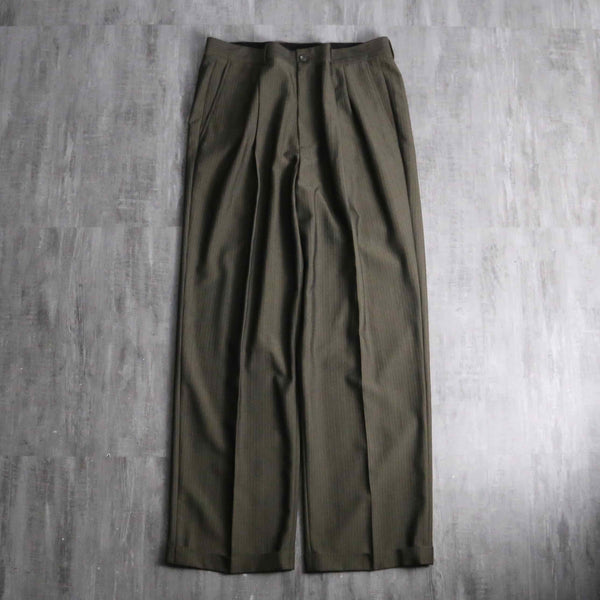 1990s claiborne herringbone twill stripe slacks