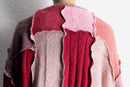 "Re:make" colorful mohair cardigan
