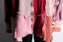 "Re:make" colorful mohair cardigan