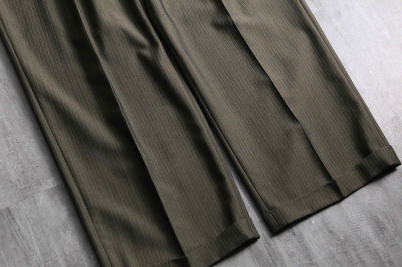 1990s claiborne herringbone twill stripe slacks