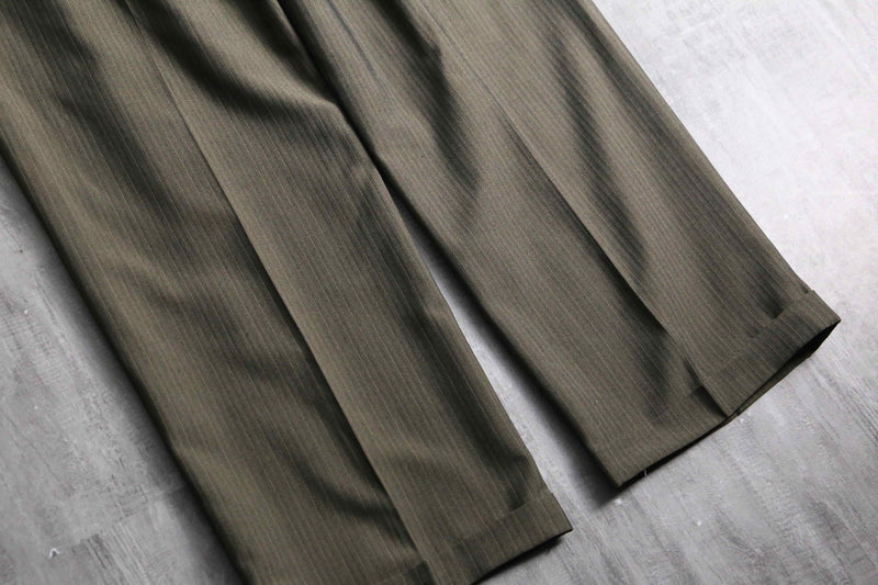 1990s claiborne herringbone twill stripe slacks