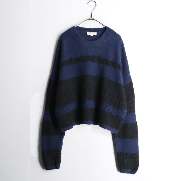 short length mesh border knit