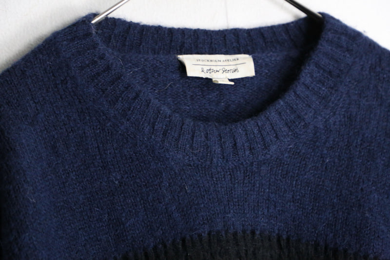 short length mesh border knit