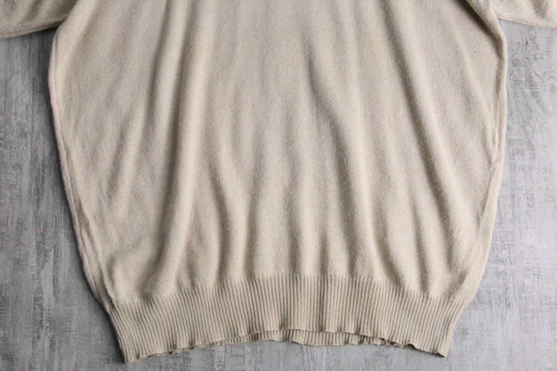 ivory base argyle check knit polo shirt