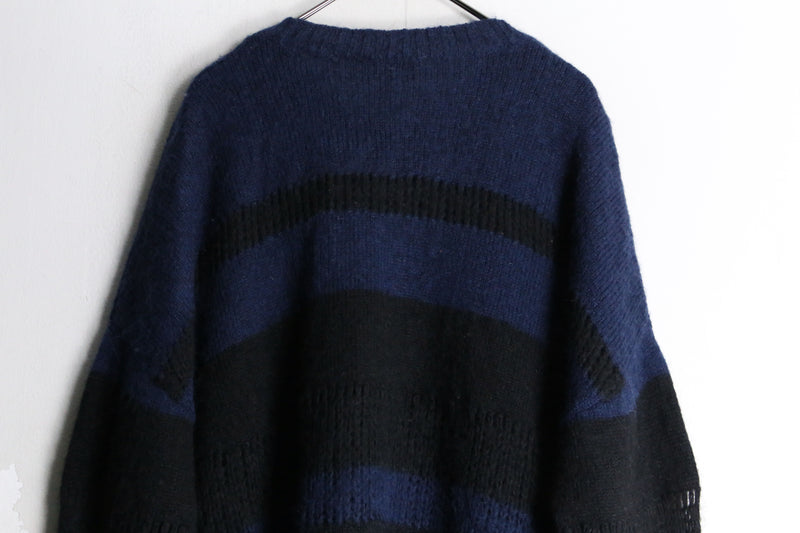 short length mesh border knit