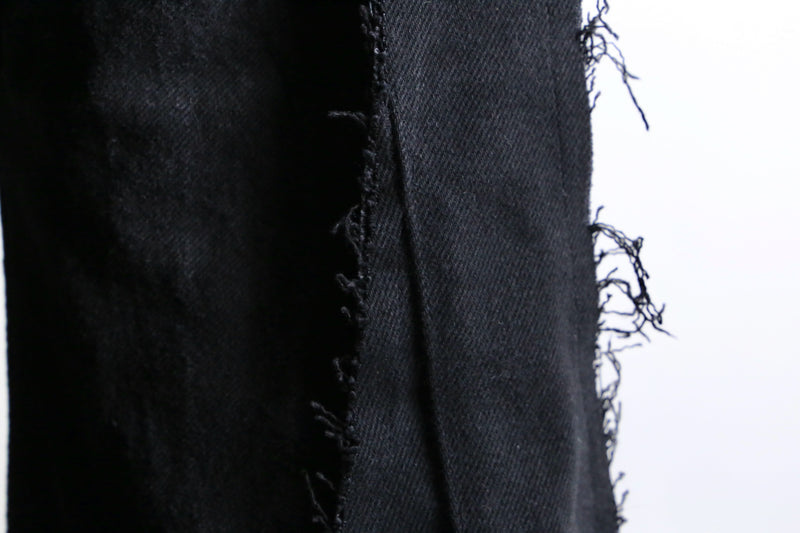 "Re:make"super flare black denim