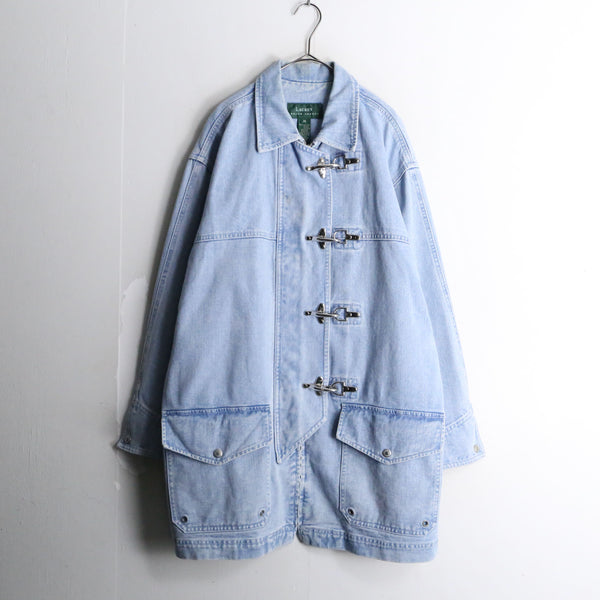 “Lauren Ralph Lauren” blue fireman denim half coat