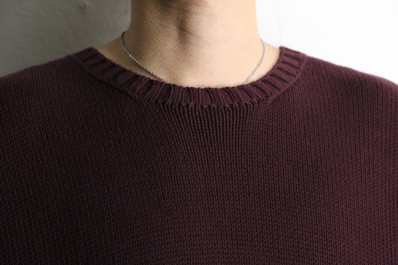 90’s “Polo by RL” bordeaux cotton  knit