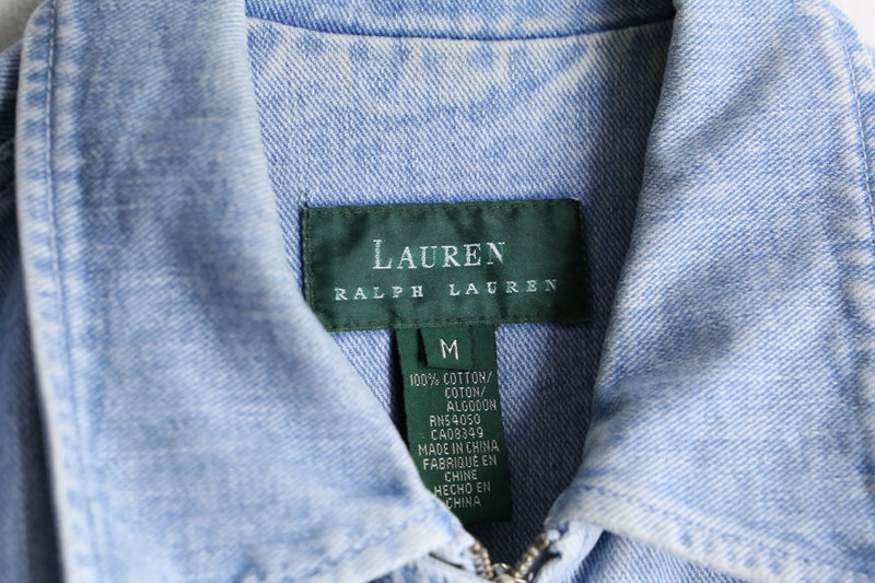 “Lauren Ralph Lauren” blue fireman denim half coat