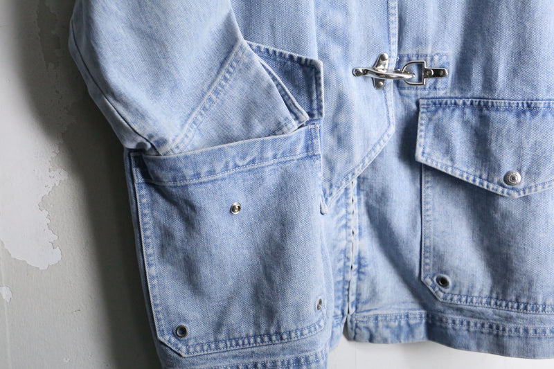 “Lauren Ralph Lauren” blue fireman denim half coat