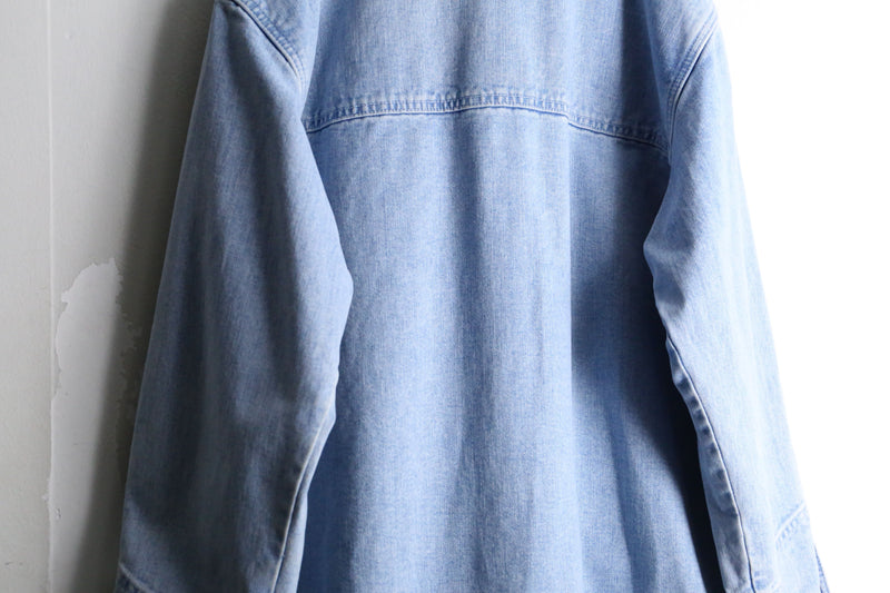 “Lauren Ralph Lauren” blue fireman denim half coat