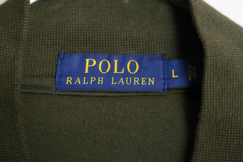 "Polo by Ralph Rauren" kahki zip up blouson