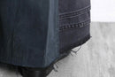 "Re:make" patchwork super flare black denim