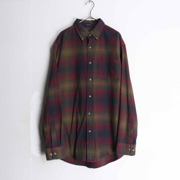 "PENDLETON" gradation ombre check shirt