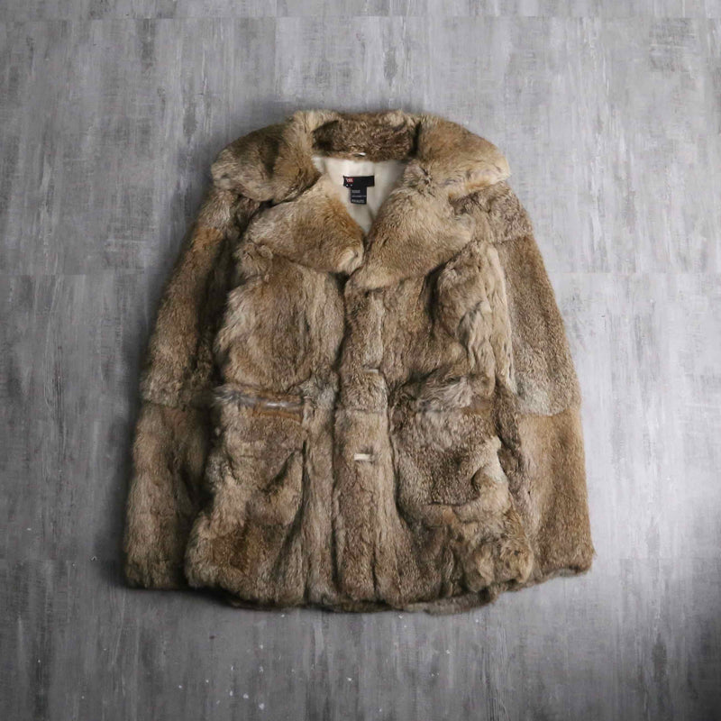 1990s DIESEL all rabbit far jacket