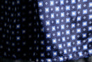 navy square motif pajama shirt