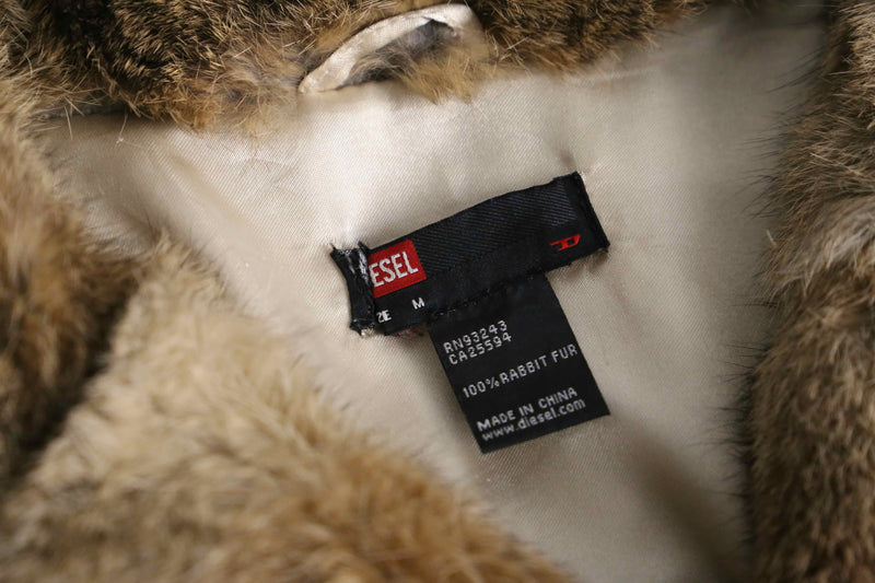 1990s DIESEL all rabbit far jacket