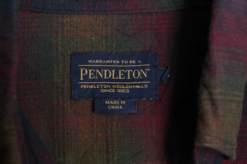 "PENDLETON" gradation ombre check shirt