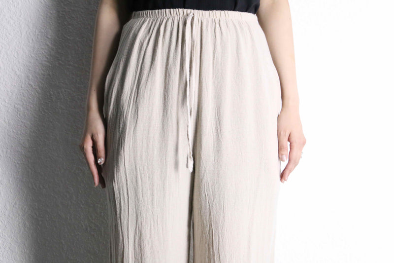 wrinkles textile cotton buggy easy pants