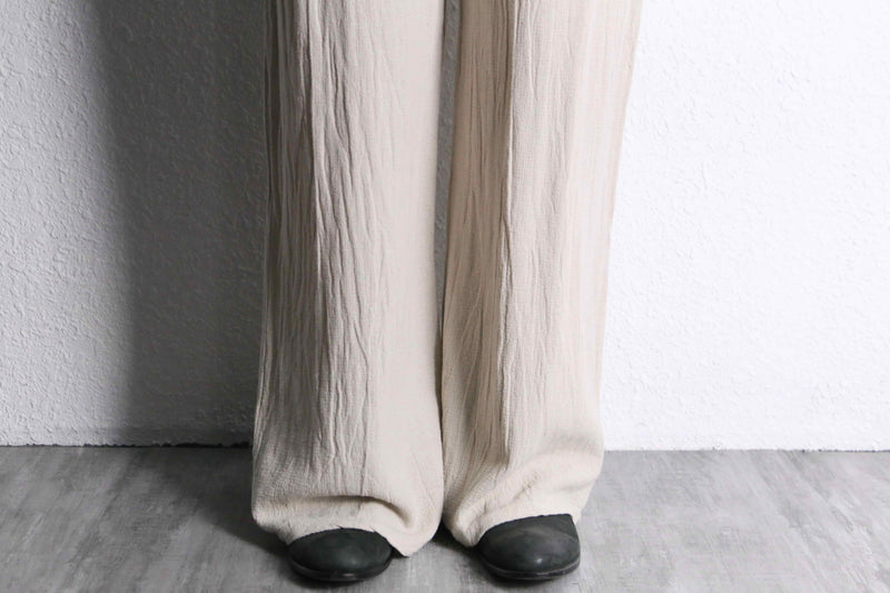 wrinkles textile cotton buggy easy pants