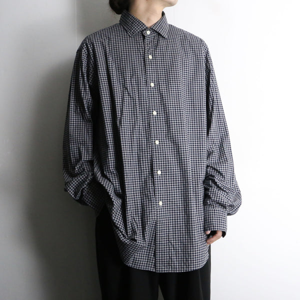 "polo by RL" gingham check cotton L/S shirt