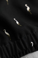 1990s flamingo pattern smooth jacket