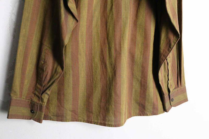 bold stripe cotton loose shirt