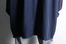 "KING SIZE" navy × red piping oversized track jacket