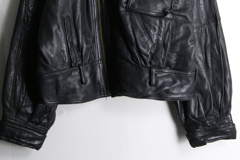 double riders black leather jacket