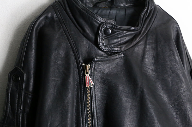 double riders black leather jacket