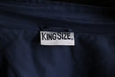"KING SIZE" navy × red piping oversized track jacket