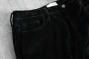 2000s super baggy black corduroy pants