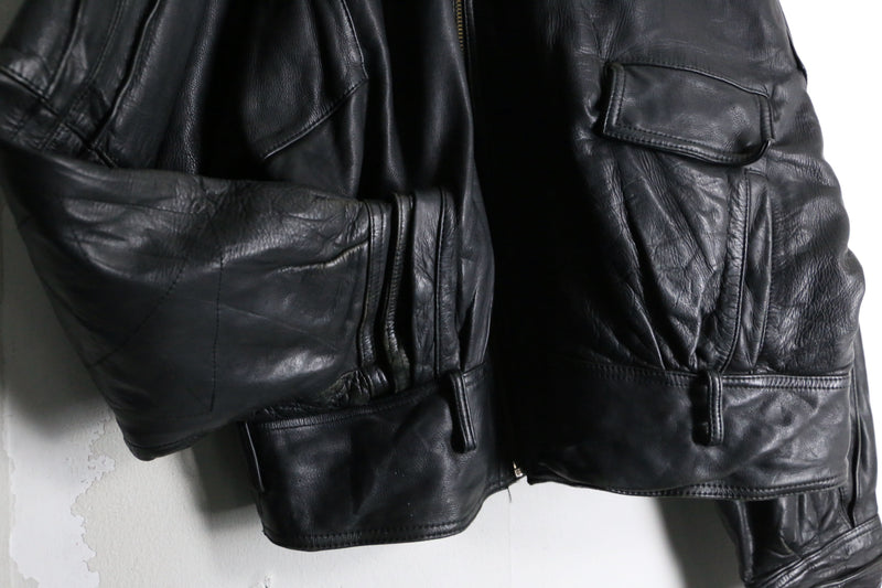 double riders black leather jacket